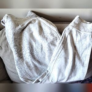 Lululemon white grey joggers 14